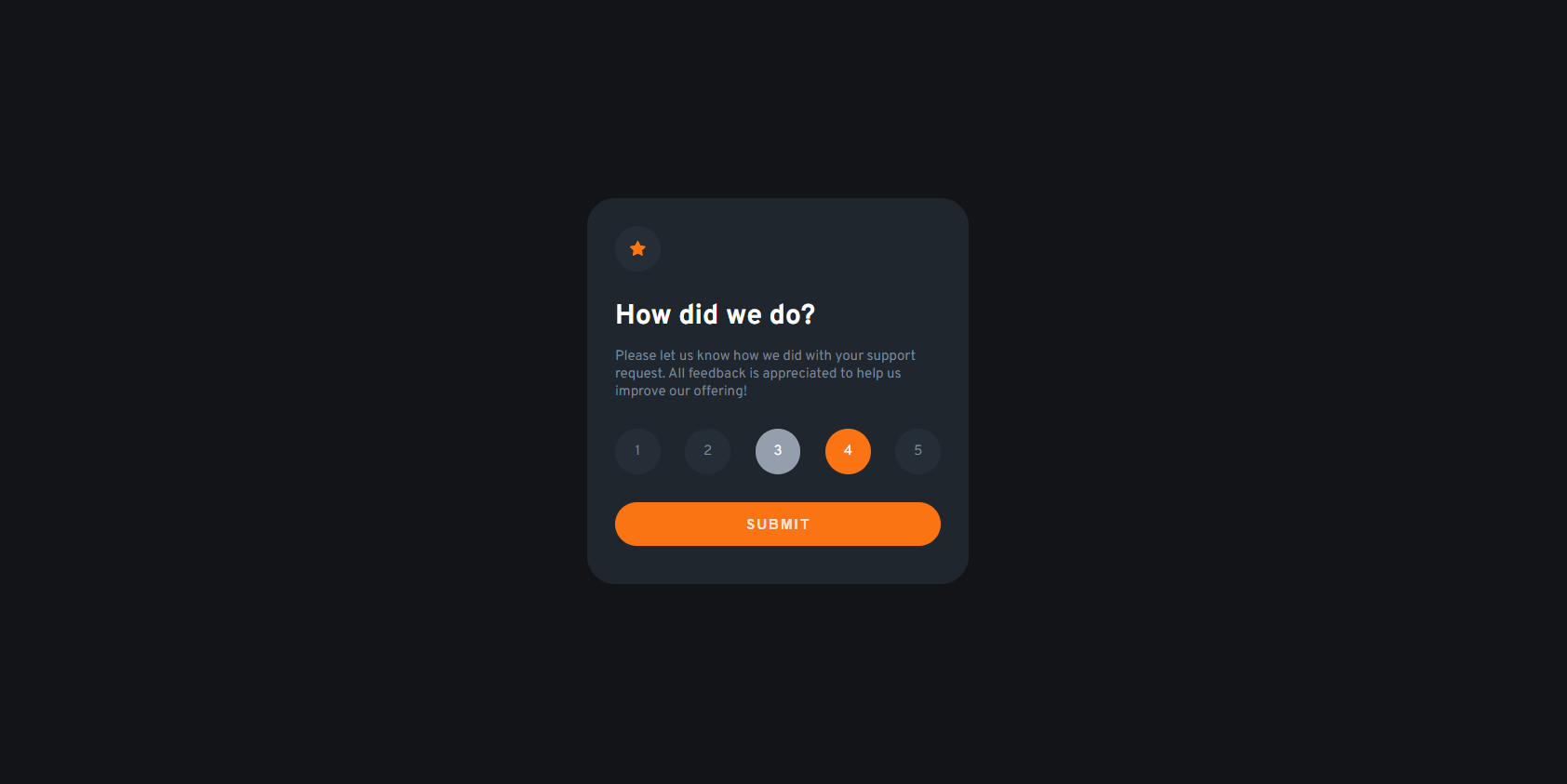 Screenshot of project